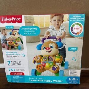 Fisher-Price Laugh & Learn Puppy Walker - Blue and Green